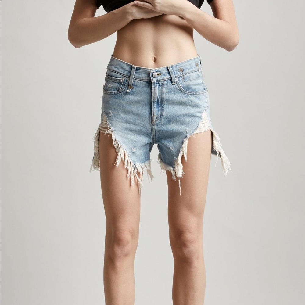 R13 SHREDDED SLOUCH SHORT - TILLY